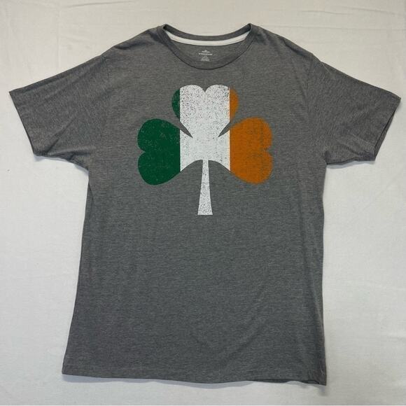 Ireland Clover graphic tee short sleeve gray St Patrick’s Day tee Size Large - Picture 6 of 6